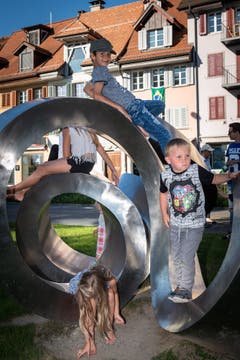 Der "Chringel" verleitet immer wieder zum Spielen (Bild: Christian H. Hildebrand, 23. Juni 2018).