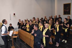 Der Gospelchor sang ein eindrückliches «O happy day». (Bild: Georg Epp (Sisikon, 24. Juni 2018))