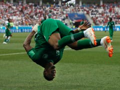 Jubel über einen seltenen Sieg: Saudi-Arabiens Stürmer Salem Al-Dawsari (Bild: KEYSTONE/AP/DARKO VOJINOVIC)