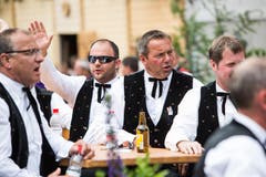 Festumzug am Jodlerfest Schötz. Im Bild: Fontanne-Chörli Schüpfheim. (Bild: Manuela Jans-Koch. Schötz 24.Juni 2018)