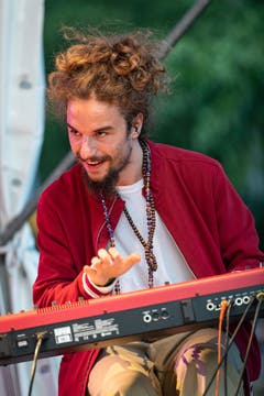 Der Keyboarder von Mothership Caldonia (Bild: Christian H. Hildebrand, 23. Juni 2018).