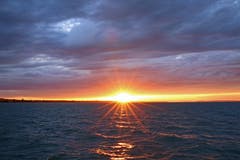 Sonnenuntergang am Bodensee (Bild: Franziska Hörler)