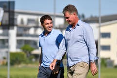 Die beiden Trainer René Weiler (links) und Ralf Loose (Bild: Martin Meienberger / Freshfocus (Luzern, 23. Juni 2018))