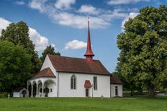 Die Schlachtkapelle Sempach von aussen. (Bild: Boris Bürgisser, 18. Juni 2018)