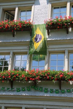 Brasilien im bluemete Trögli. Historisches Haus am Grütliweg im Neudorf.