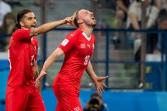 Josip Drmic trifft zum 2:2. (Bild: Vadim Ghirda / AP)
