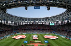 Blick in die Arena von Nischni Novgorod (Bild: Vassil Donev / EPA)