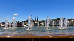 Der Wagenbachbrunnen in Luzern. (Bild: Walter Buholzer, 27.06.2018)
