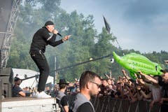 Ein Schnappschuss während des Konzerts von Bonez MC & RAF Camora. (Bild: Ralph Ribi)