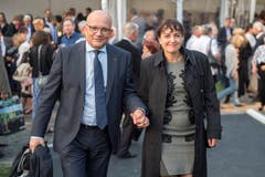 CVP-Nationalrat und Olma-Direktor Nicolo Paganini mit seiner Frau. (Bild: Urs Bucher)