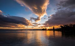 Abendstimmung am Zugersee. (Daniel Hegglin (Zug, 28. Juni 2018))