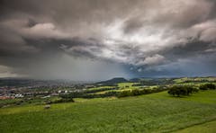 Gewitter über dem Zugerland. (Bild: Daniel Hegglin)
