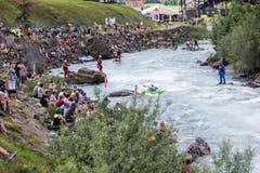 An der Kanu-WM im Muotathal. (Bild: Manuela Jans-Koch, Muotathal, 2. Juni 2018)