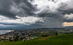 Gewitter über dem Zugerland (Bild: Daniel Hegglin)