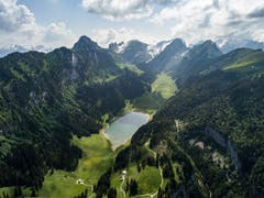 Sämtisersee vom Hohen Kasten her aufgenommen (Bild: Marcel Muttner)