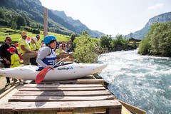 Lena Rothenbühler beim Start. (Bild: Manuela Jans-Koch, Muotathal, 2. Juni 2018)
