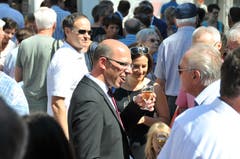 Christoph Amstad durfte viele Glückwünsche empfangen.