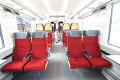 So sieht der neue Voralpen-Express von innen aus. (Bild: Ralph Ribi)