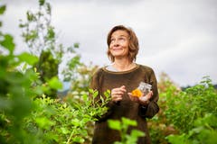 Silvia Wildisen stellt in ihrem Garten auch Naturöle her. (Bild: Beat Brechbühl)