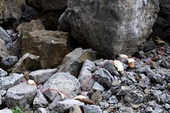 Gleich wird dieser Blindgänger gesprengt. (Bild: Keystone/Gian Ehrenzeller)