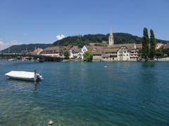 Blick auf Burg, Kirche und Brücke von Stein am Rhein. (Bild: Hubert Koch)