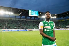 Das Trikot der vergangenen Saison - im Bild Nzuzi Toko. (Bild: Urs Bucher)