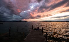 Abendstimmung am Zugersee. (Bild: Daniel Hegglin)