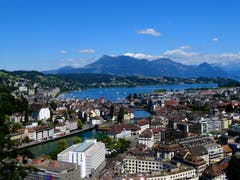 Gütsch: Was für ein Ausblick über die Stadt. (Bild: Walter Buholzer)