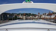 Der Durchblick auf dem MS Diamant, zurück auf die wunderschöne Stadt Luzern. (Bild: Edi Ulmi)