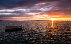 Sonnenuntergang am Zugersee. (Bild: Daniel Hegglin)