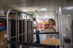Zulieferung für die Küche. (Bild: Michel Canonica)