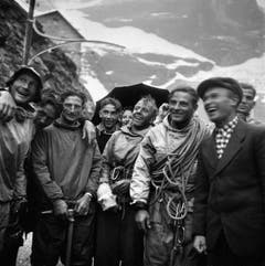 Die Alpinisten gelangten mit der ersten Direktdurchsteigung im Juli 1938 zu Weltruhm.(Bild: Keystone/ Photopress-Archiv/ Str)