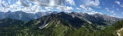 Blick in den Rätikon von der Mondspitze aus. (Bild: Toni Sieber)