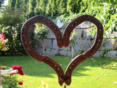 Hufeisen mit Spinnennetz (Bild: Regina Sapin (Rotkreuz, 18. Juli 2018))