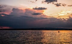 Abendstimmung am Zugersee (Bild: Daniel Hegglin (Zug, 17. Juli 2018))