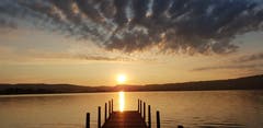 Diejenigen an der Ostseite des Zugersees haben den schönsten Platz für den Sonnenuntergang, wir auf der Westseite dafür den schönsten Sonnenaufgang! (bild: Priska Arnold (Hünenberg See, 17. Juli 2018))