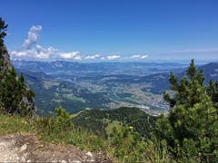 Blick ins Rheintal von der Mondspitze. (Bild: Toni Sieber)