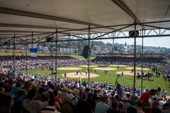 Die Schwingarena in Ruswil. (Alexandra Wey/Keystone)