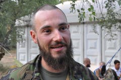 Bereits zum vierten Mal auf dem Marsch ist Simon Schweizer (32) aus Obernau. (Bild: Peter Soland)
