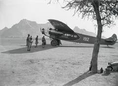 1934 lieferte Walter Mittelholzer mit seiner Crew eine ausgediente Swissair-Maschine an Kaiser Haile Selassie von Abessinien persönlich nach Addis Abeba aus