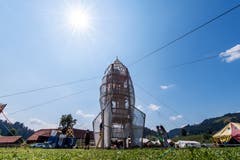 Die Rakete ist startklar. (Bild: Eveline Beerkircher (Escholzmatt, 19. Juli 2018))