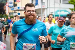 Perfekt frisiert am Rennen (Bild: Christian H. Hildebrand (Oberägeri, 20. Juli 2018))