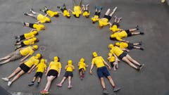 "Unsere Gold-Sonne ist bereit für's Lager", schreibt die Kita Knirps Meggen hierzu. Passend, finden wir. (Lagerbild: Nicole Isenegger, Meggen 23. Juli 2018)