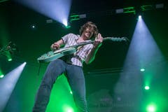 Black Pistol Fire mit Sänger Kevin McKeown. Bild: Urs Flüeler / Keystone (Luzern, 23. Juli 2018)