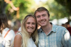 Malin Johansson Robin Porkolab aus Schweden: «Bis jetzt haben wir noch kein Konzert gehört, aber den Auftritt der schwedischen Sängerin Anna Ternheim möchten wir auf keinen Fall verpassen.»
