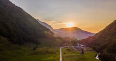 Abendlicher Blick Richtung Stein SG. (Bild: Renato Maciariello)