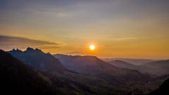 Geniale Abendstimmung von Alt St. Johann aus. (Bild: Renato Maciariello)
