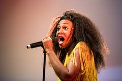 The British soul singer Beverley Knight at the Blue Balls Festival in Lucerne, Switzerland, Monday July 23, 2018. The music event runs from 20 to 28 July. (KEYSTONE/Urs Flueeler)