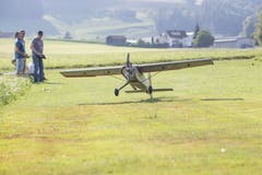 Ein «Big Lift» im Landeanflug. (Bild: Manuela Jans-Koch, Hüswil, 19. Juli 2018)