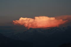 Abendstimmung vom Stanserhorn Richtung Titlis. (Bild: Doris Schaffhauser (26. Juli 2018))